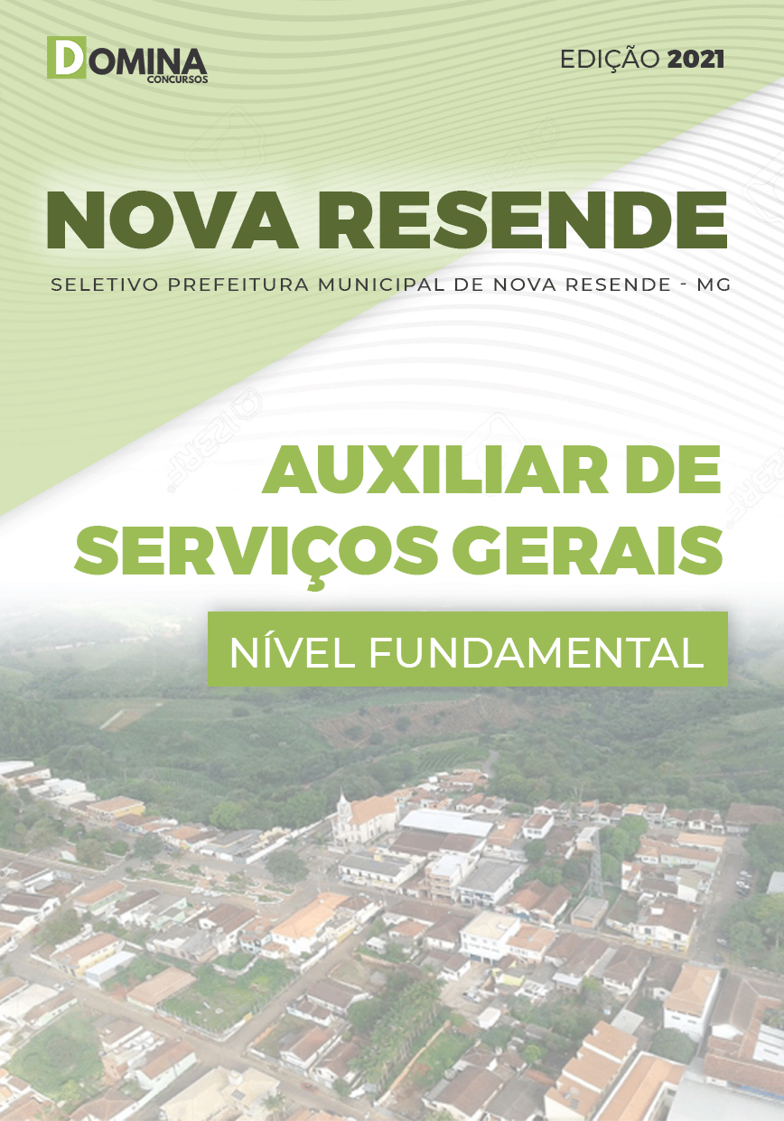 Apostila Pref Nova Resende MG 2021 Auxiliar de Serviços Gerais