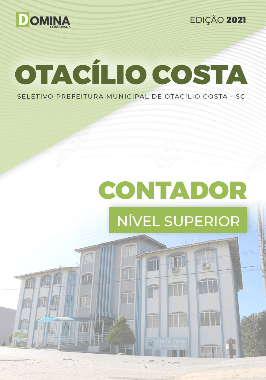 Apostila Seletivo Pref Otacílio Costa SC 2021 Contador