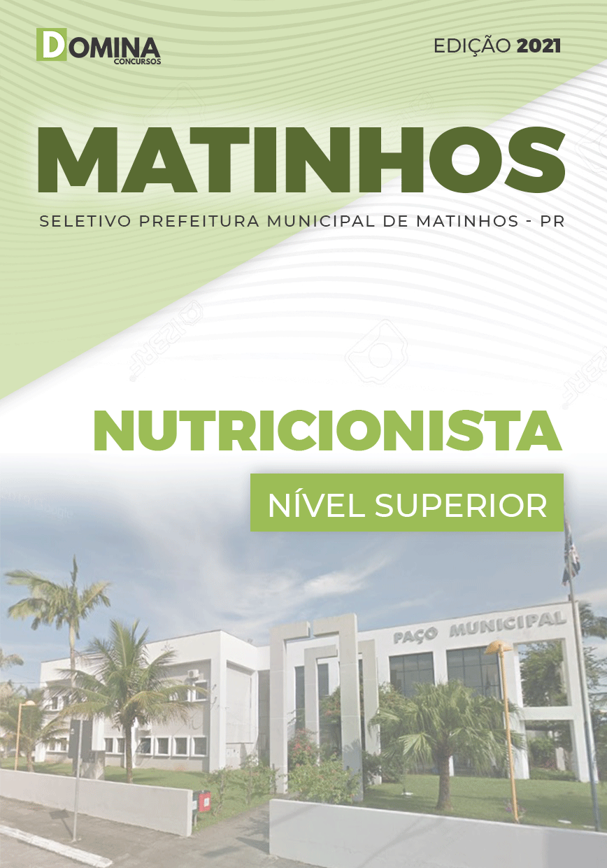 Apostila Processo Seletivo Pref Matinhos PR 2021 Nutricionista