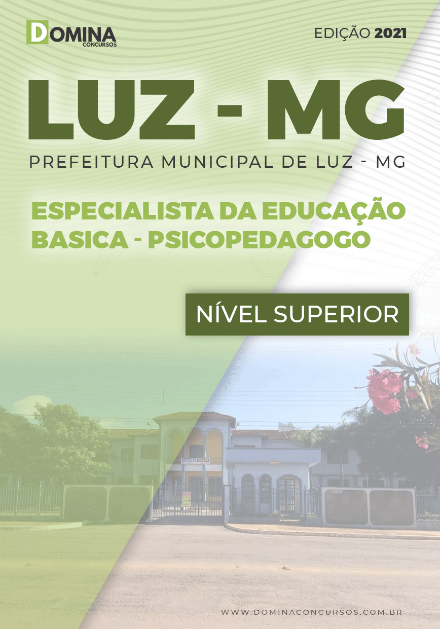 Apostila Concurso Público Pref Luz MG 2021 Psicopedagogo