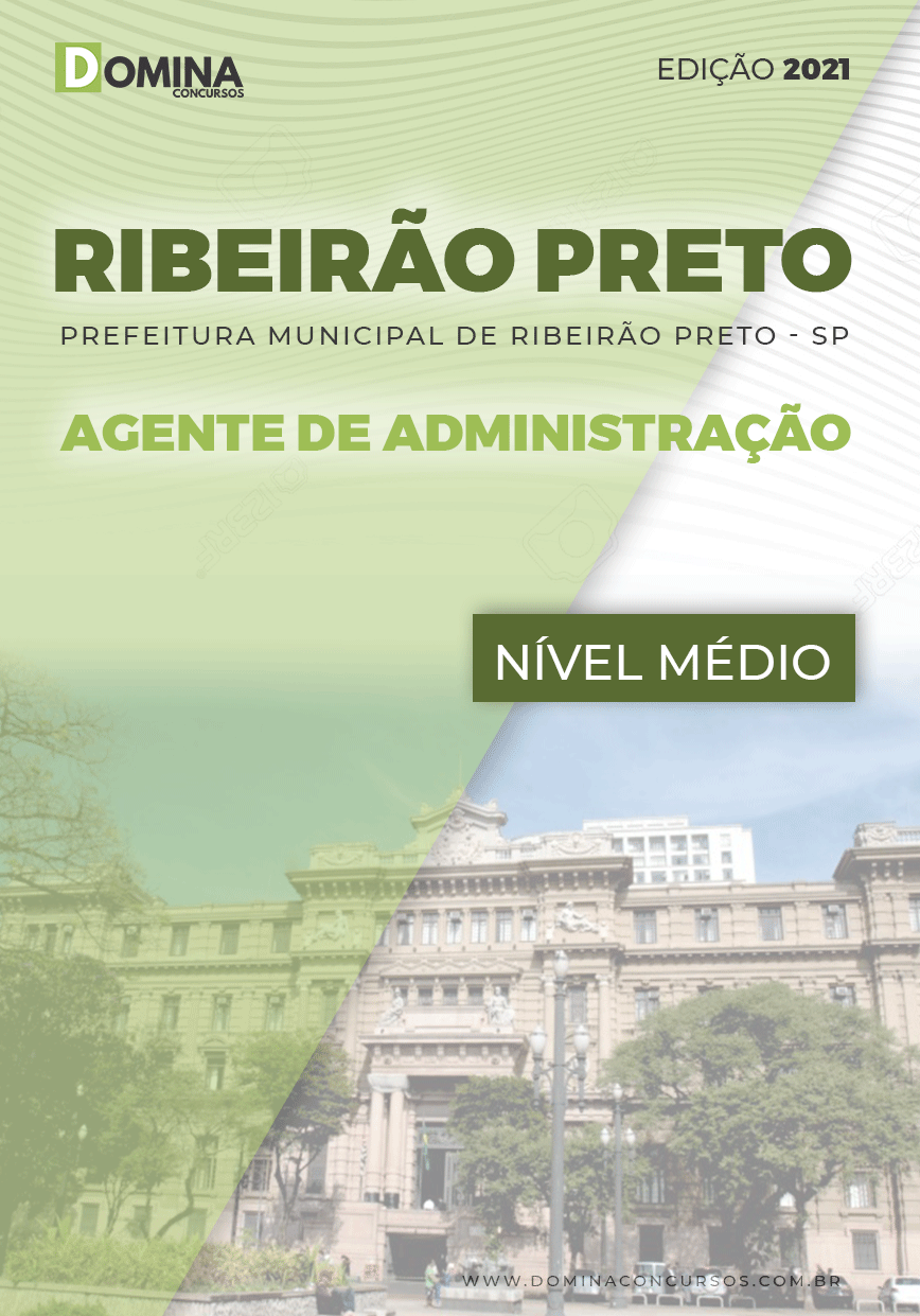 Apostila Pref Ribeirão Preto SP 2021 Agente de Administração