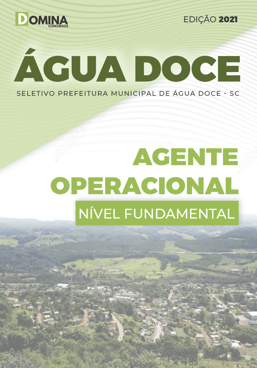 Apostila Seletivo Pref Água Doce SC 2021 Agente Operacional