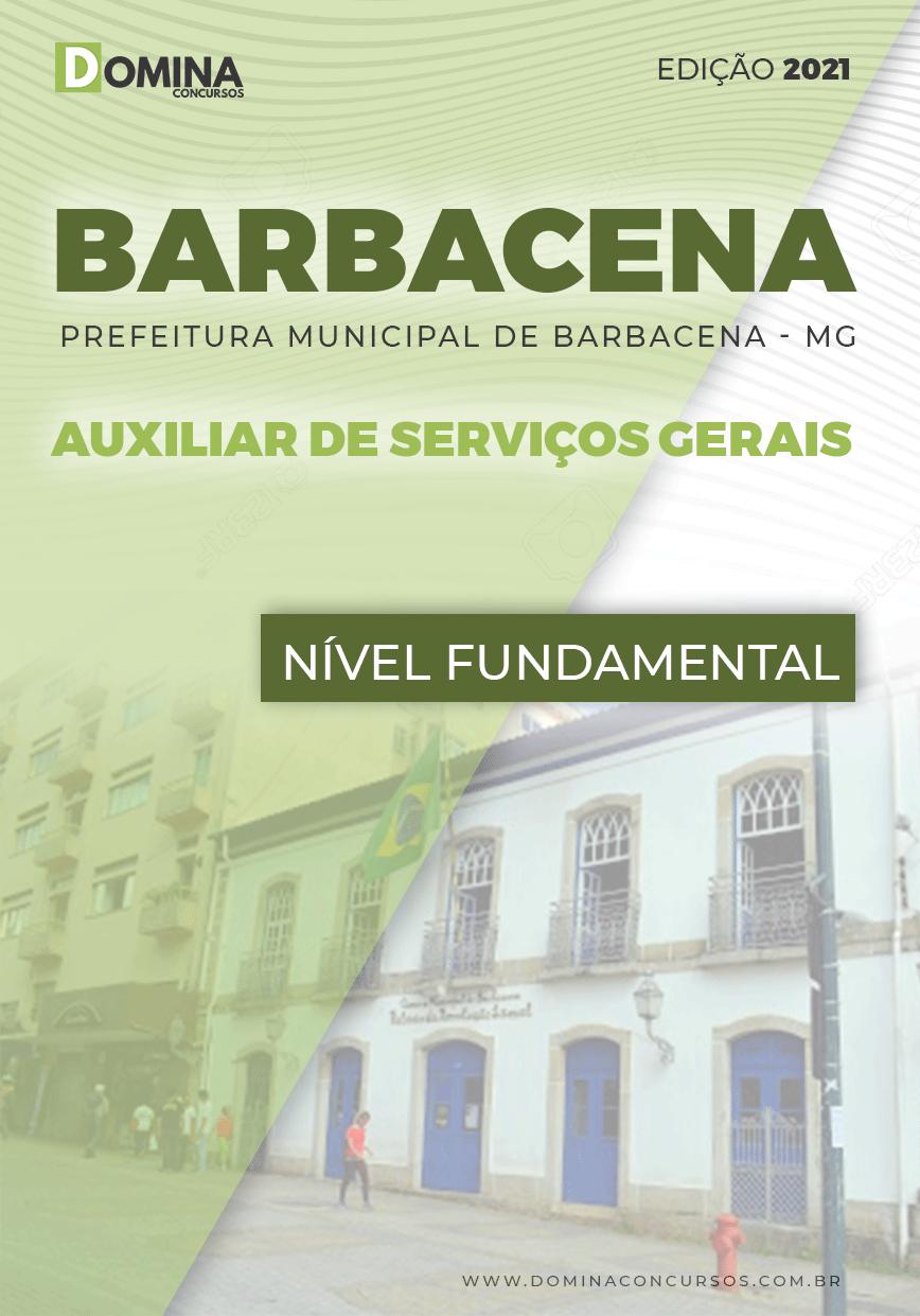 Apostila Câmara Barbacena MG 2021 Auxiliar de Serviços Gerais