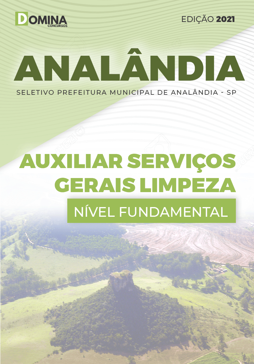 Apostila Seletivo Pref Analândia SP 2021 Auxiliar Serviços Gerais