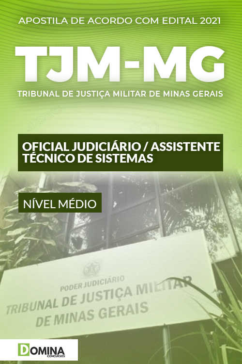 Apostila Concurso TJM MG 2021 Assistente Técnico de Sistemas