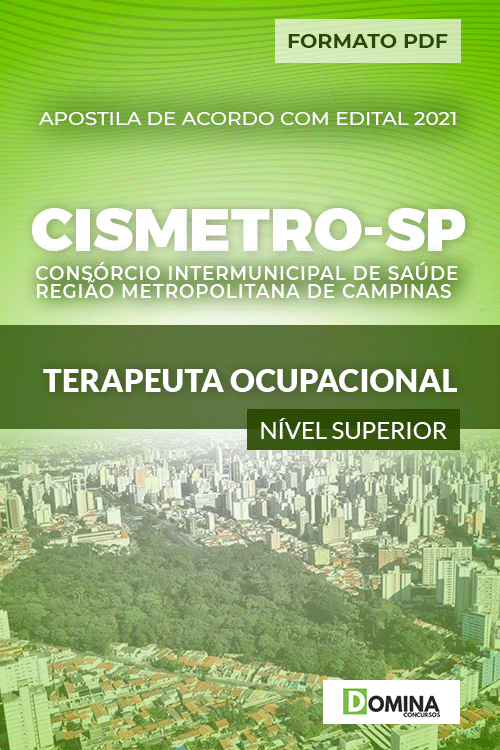 Apostila Seletivo CISMETRO SP 2021 Terapeuta Ocupacional