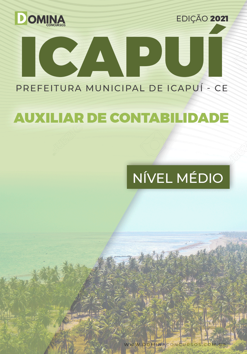 Apostila Concurso Pref Icapuí CE 2021 Auxiliar de Contabilidade