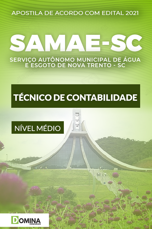 Apostila SAMAE Nova Trento SC 2021 Técnico de Contabilidade