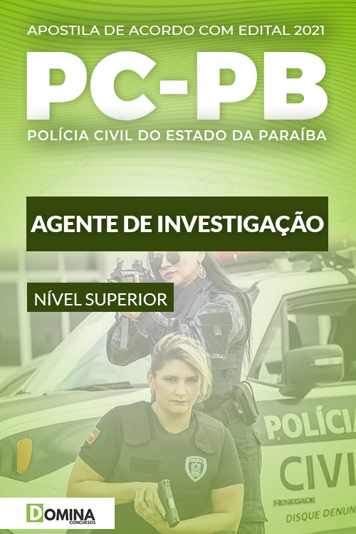 Apostila Concurso PC PB 2022 Agente de Investigação