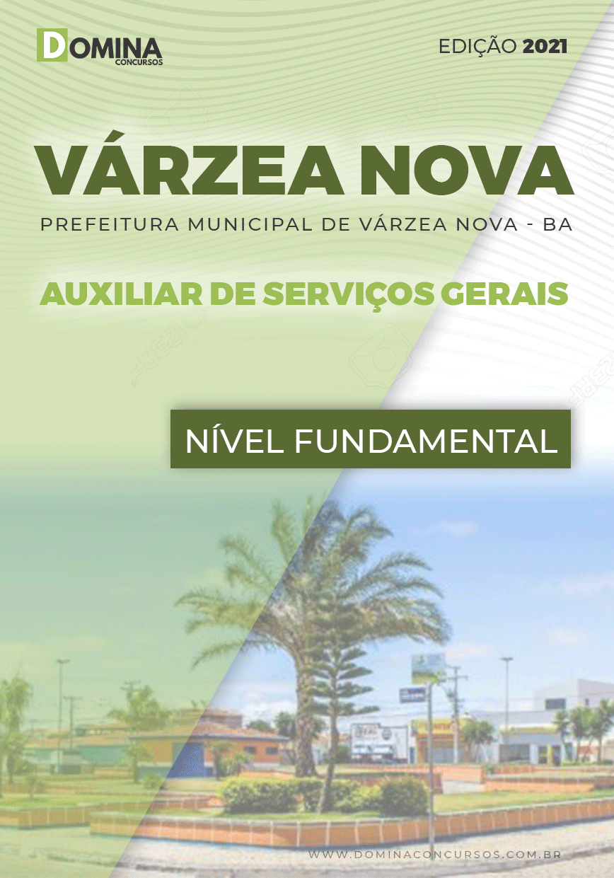 Apostila Pref Várzea Nova BA 2021 Auxiliar de Serviços Gerais