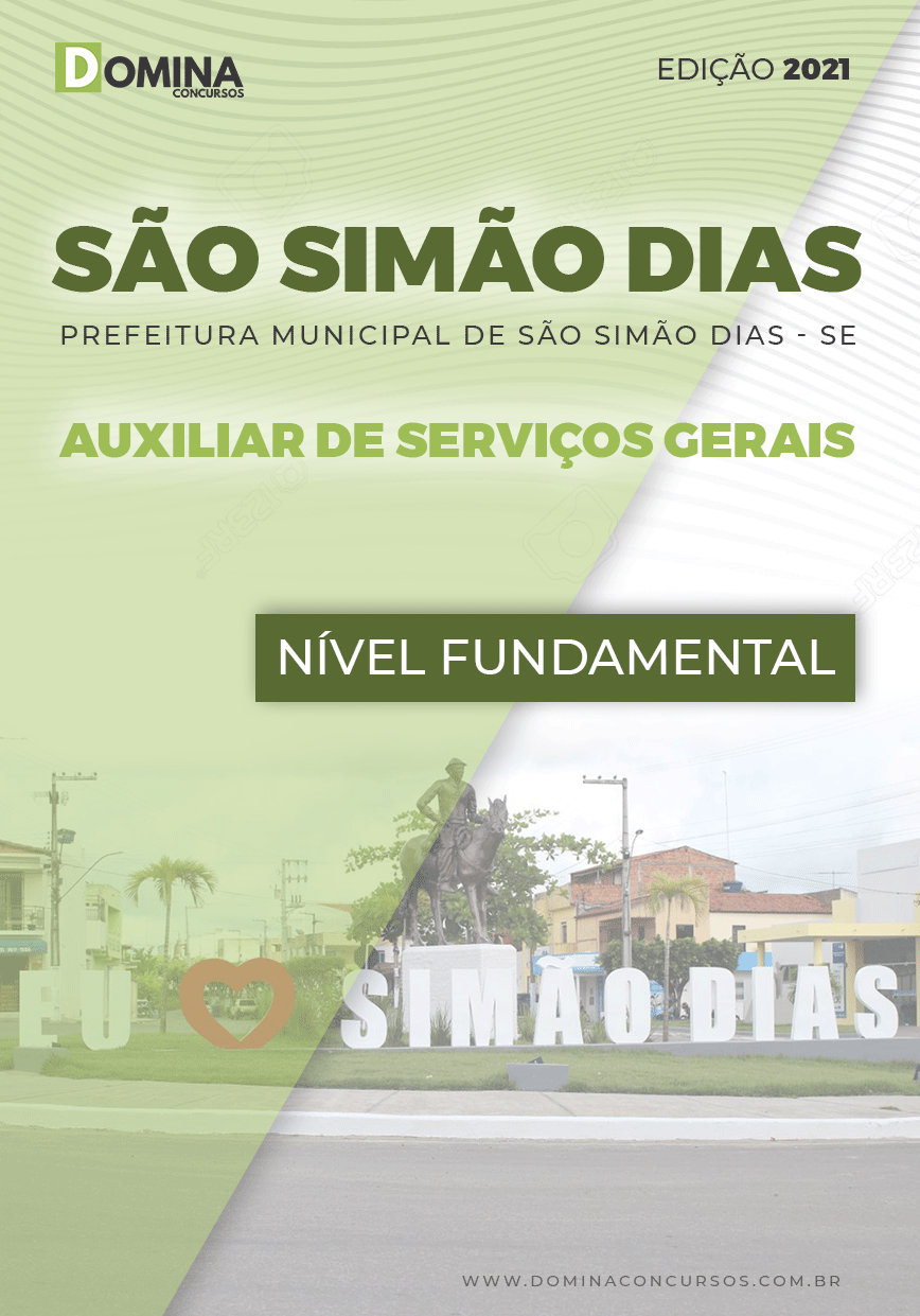 Apostila Pref São Simão Dias SE 2021 Auxiliar Serviços Gerais