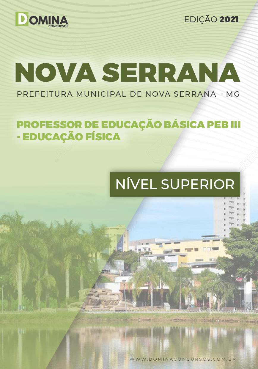 Apostila Pref Nova Serrana MG 2021 Professor Educação Física