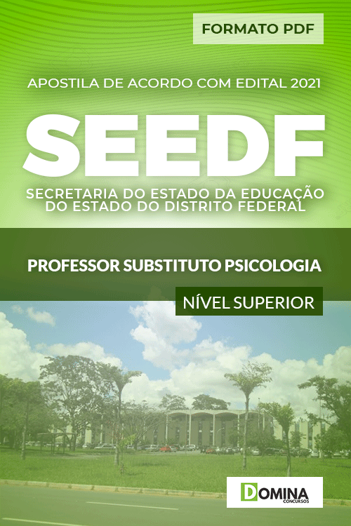 Apostila Seletivo SEE DF 2021 Professor Substituto Psicologia