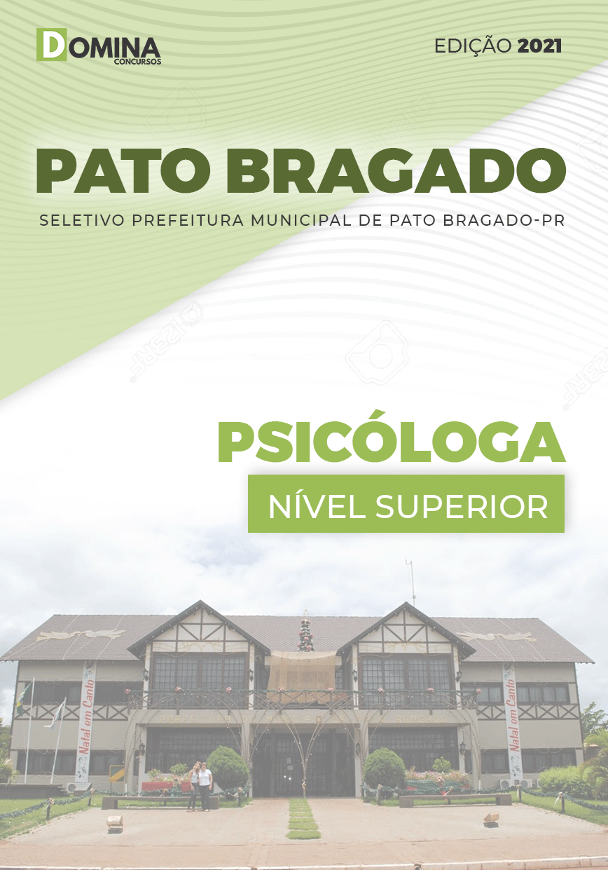 Apostila Seletivo Pref Pato Bragado PR 2021 Psicóloga