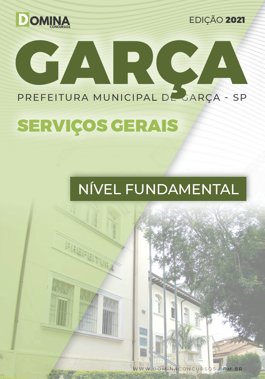 Apostila Concurso Pref Garça SP 2021 Serviços Gerais