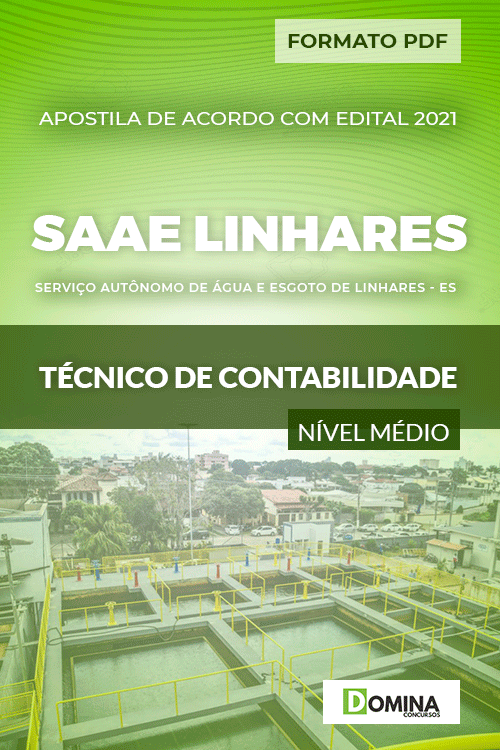 Apostila SAAE Linhares ES 2021 Técnico de Contabilidade