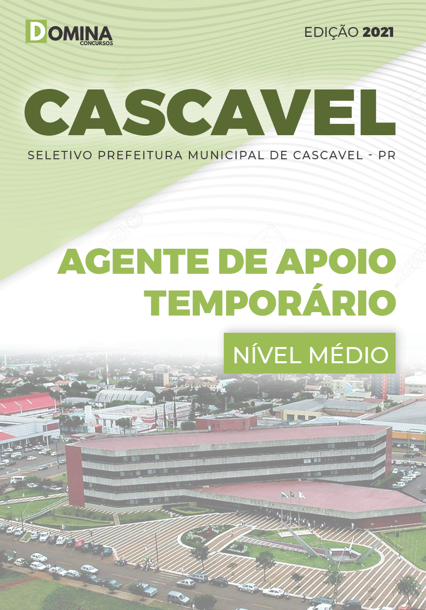 Apostila Pref Cascavel PR 2021 Agente de Apoio Temporário