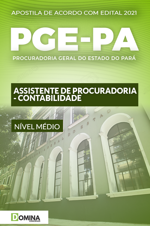 Apostila PGE PA 2021 Assistente de Procuradoria Contabilidade