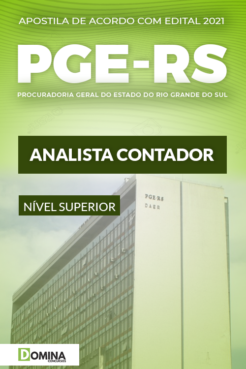 Apostila Digital Concurso PGE RS 2021 Analista Contador