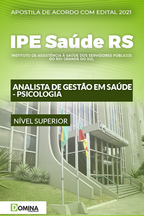 Apostila Concurso IPE Saúde RS 2022 Analista Psicologia