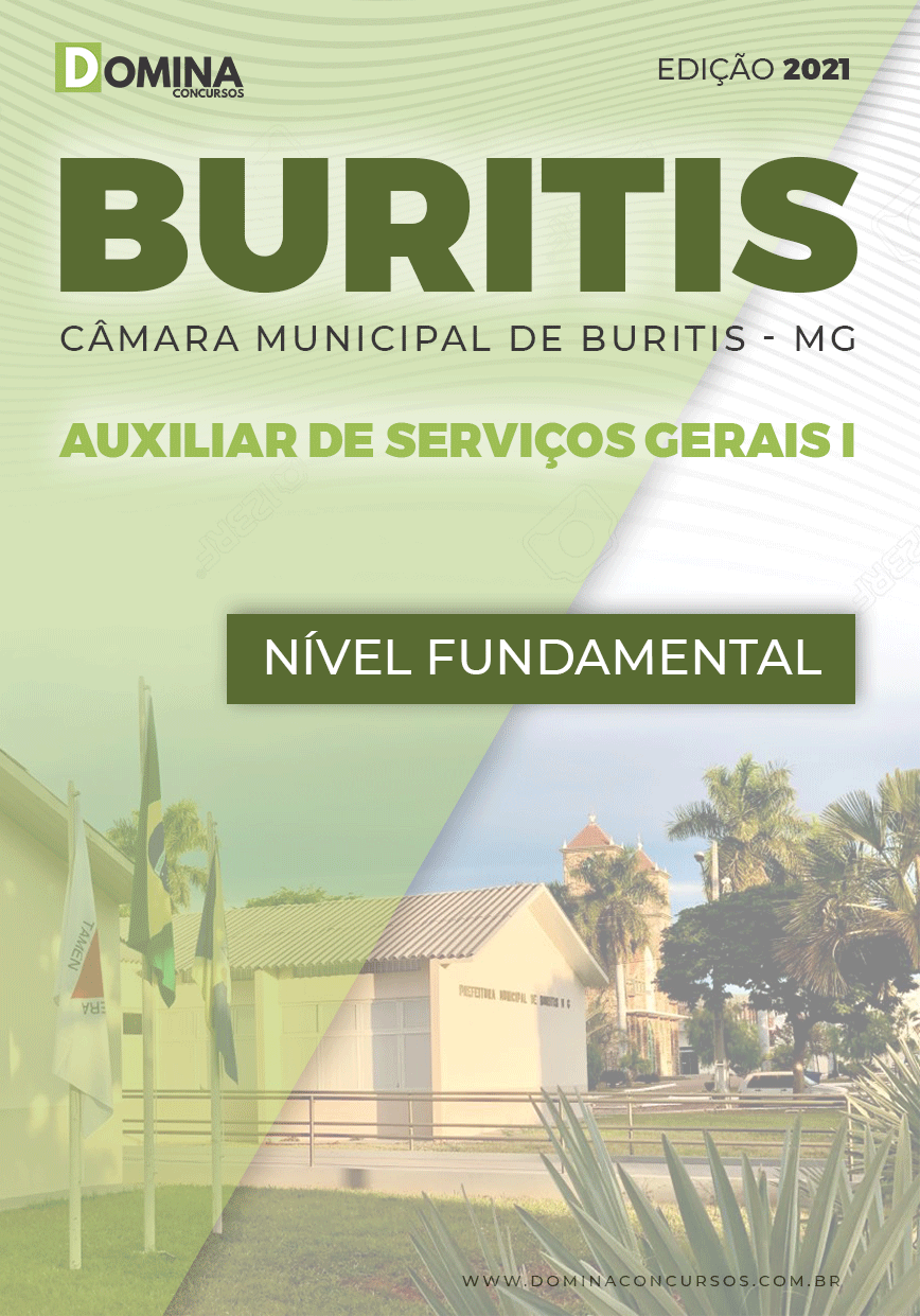 Apostila Câmara Buritis MG 2021 Auxiliar de Serviços Gerais I