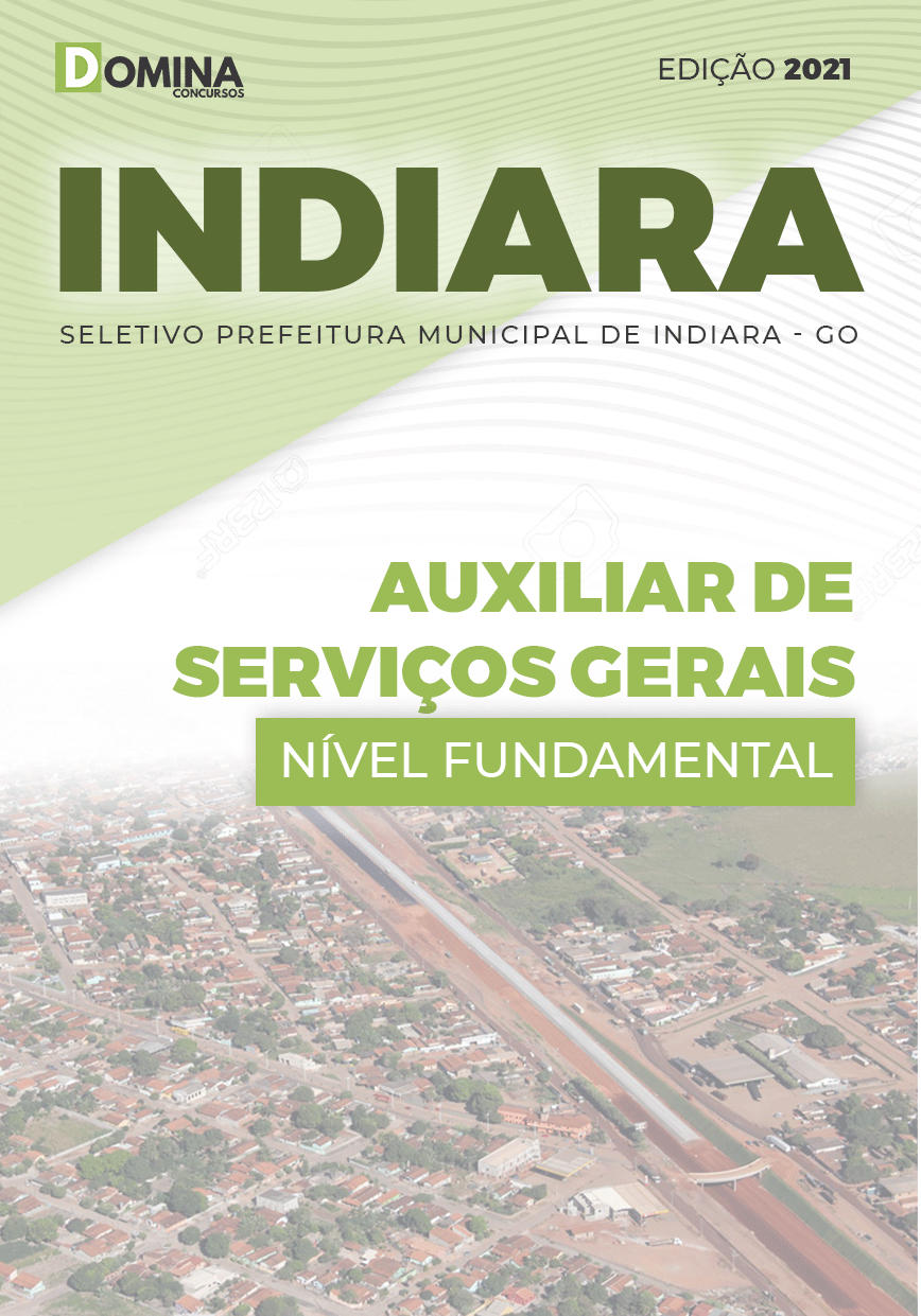 Apostila Seletivo Indiara GO 2021 Auxiliar de Serviços Gerais