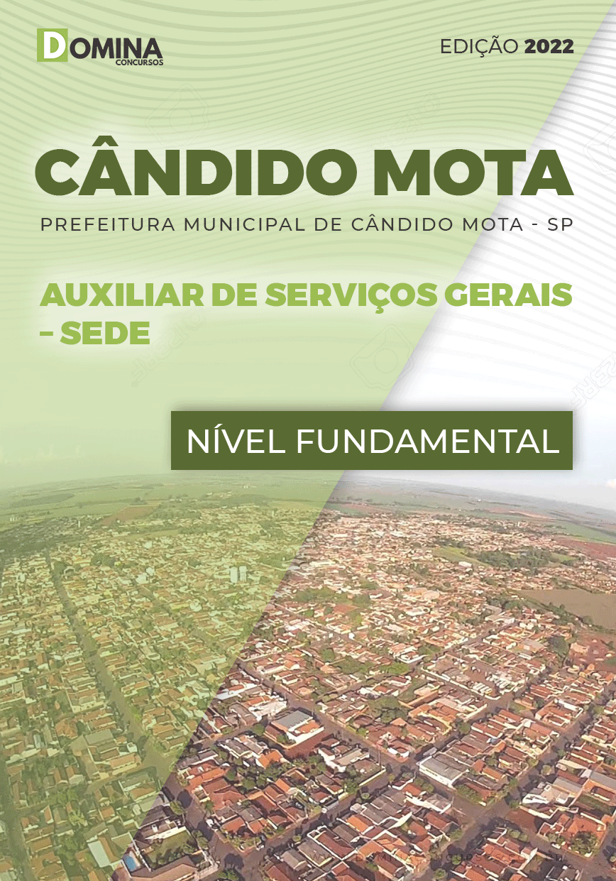 Apostila Pref Cândido Mota SP 2022 Auxiliar Serviços Gerais