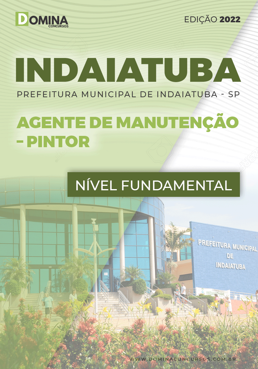 Apostila Pref Indaiatuba SP 2022 Agente Manutenção Pintor