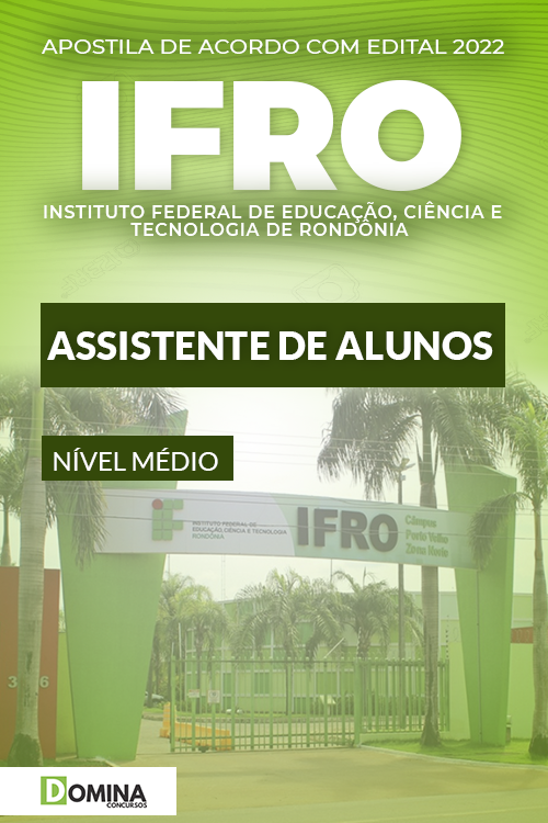 Apostila Concurso IFRO 2022 Assistente de Alunos AOCP