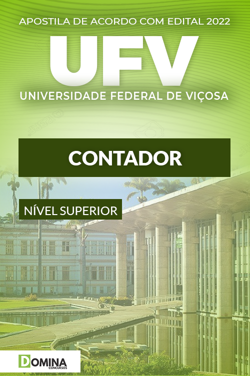 Download Apostila Digital Concurso UFV 2022 Contador