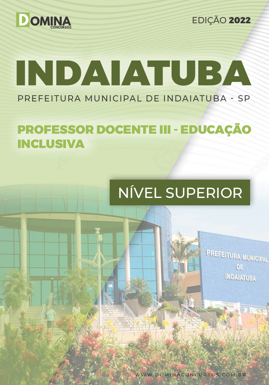 Apostila Pref Indaiatuba SP 2022 Professor III Educação Inclusiva
