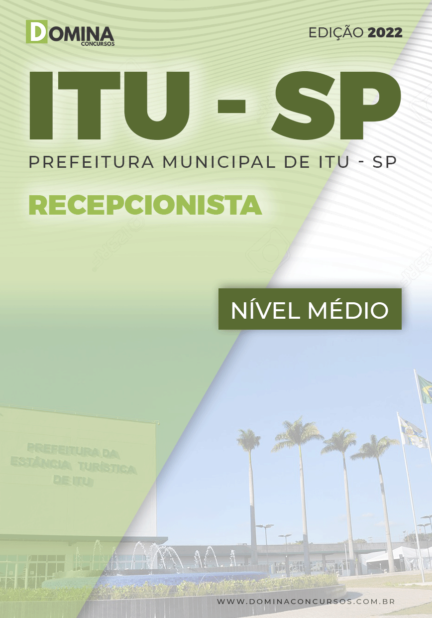 Apostila Concurso Prefeitura Itu SP 2022 Recepcionista