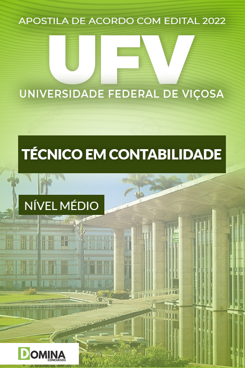 Apostila Concurso UFV 2022 Técnico em Contabilidade