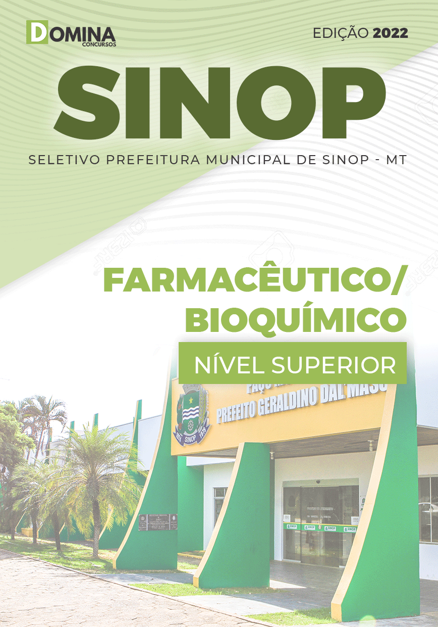 Apostila Seletivo Sinop MT 2022 Farmacêutico Bioquímico