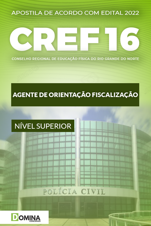 Apostila CREF 16 RN 2022 Agente Orientação e Fiscalização