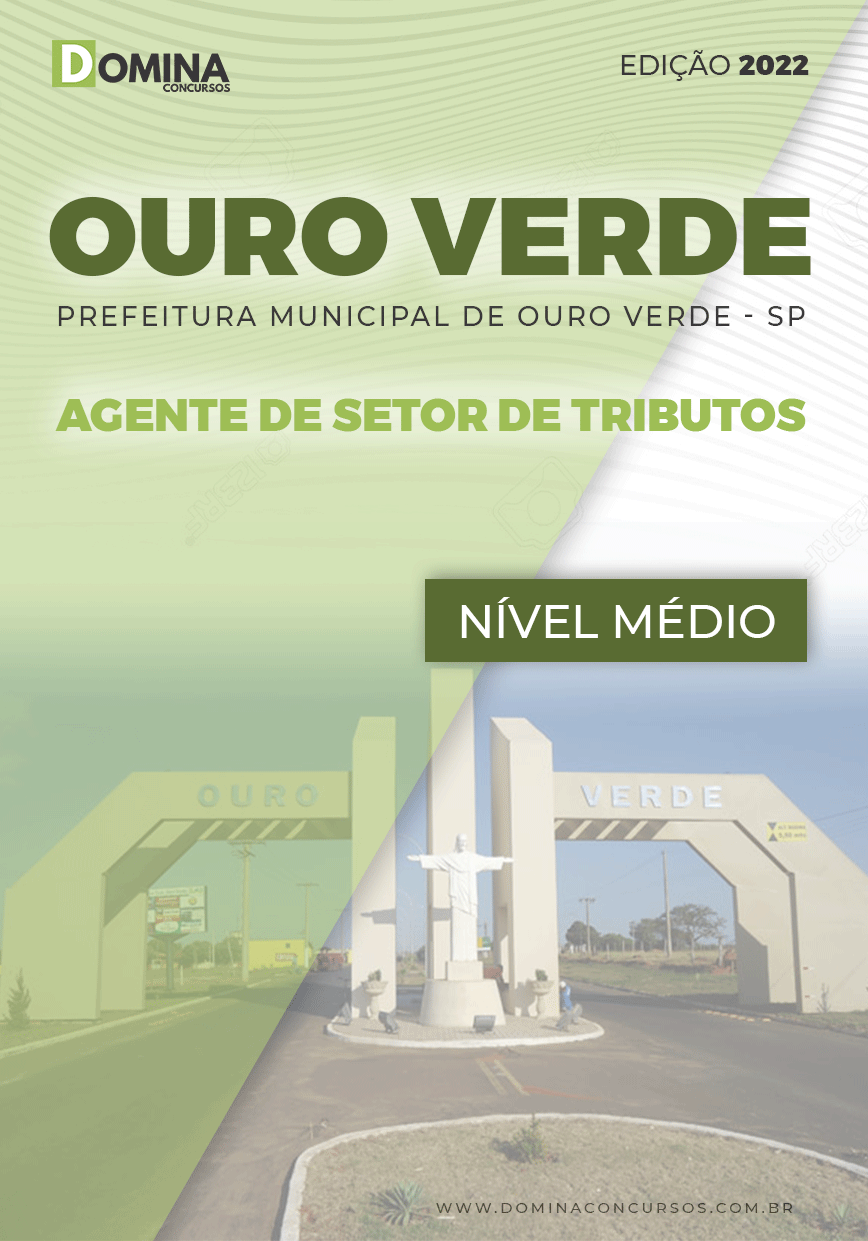 Apostila Pref Ouro Verde SP 2022 Agente do Setor de Tributos