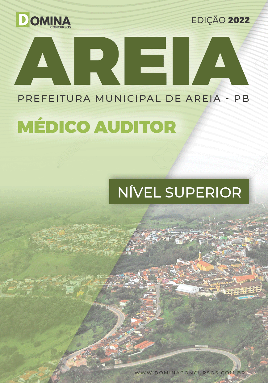 Apostila Digital Prefeitura Areia PB 2022 Médico Auditor
