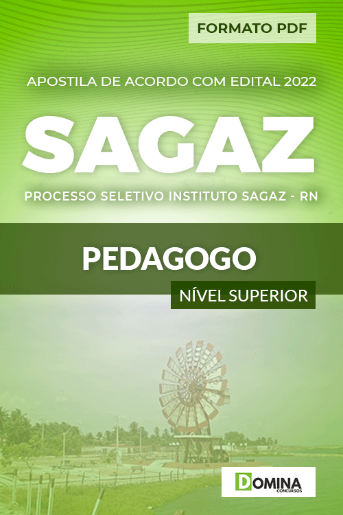 Apostila Seletivo Instituto SAGAZ RN 2022 Pedagogo