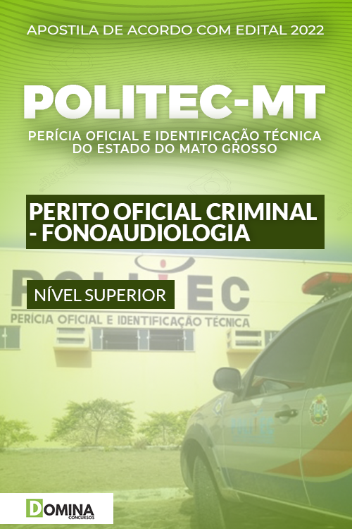 Apostila Concurso Politec MT 2022 Perito Fonoaudiologia