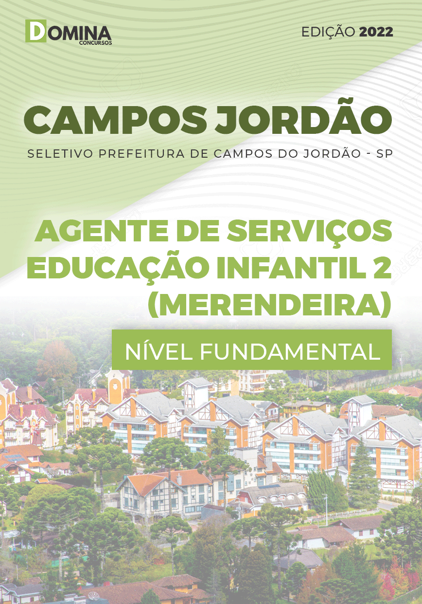 Apostila Campos Jordão SP 2022 Agente Serv. Merendeira