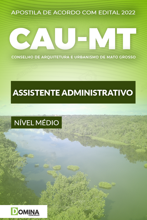 Apostila Concurso CAU MT 2022 Agente Administrativo