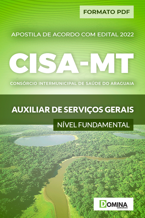 Apostila Seletivo Cisa MT 2022 Auxiliar Serviços Gerais