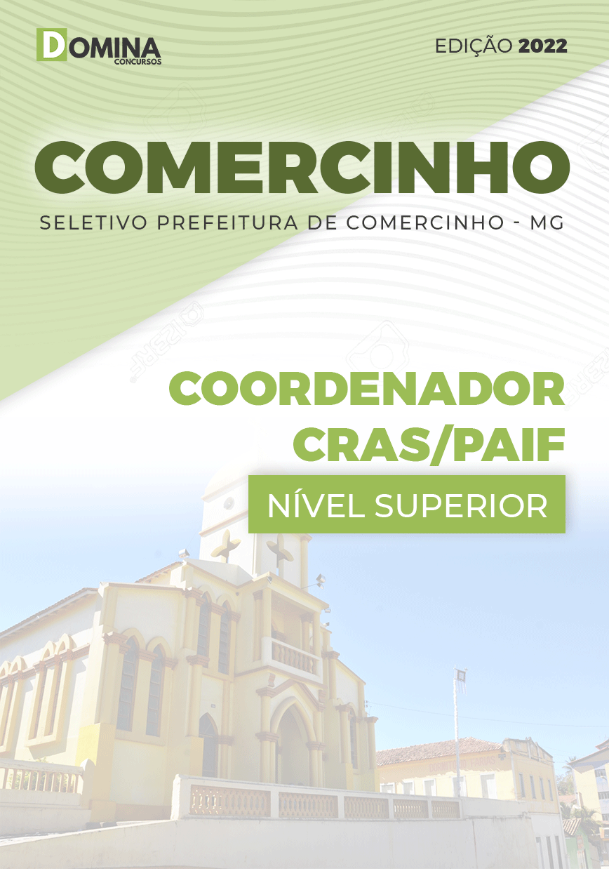 Apostila Pref Comercinho MG 2022 Coordenador CRAS PAIF