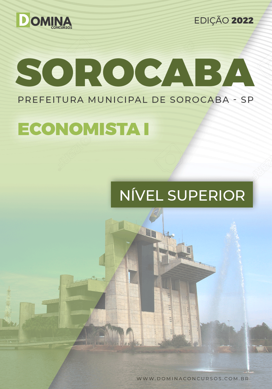 Apostila Concurso Pref Sorocaba SP 2022 Economista I