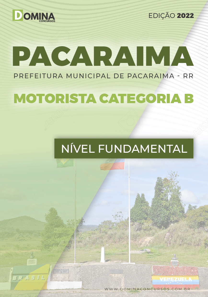 Apostila Pref Pacaraima RR 2022 Motorista Categoria B