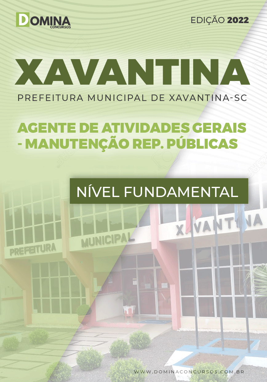 Apostila Pref Xavantiva SC 2022 Agente Manut. Repartições