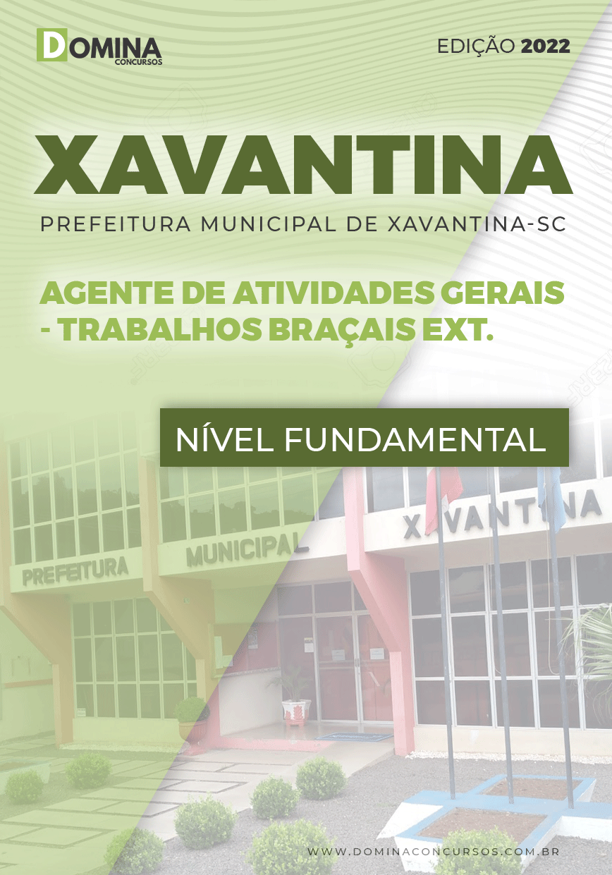 Apostila Pref Xavantiva SC 2022 Agente Ativ. Trab. Braçais