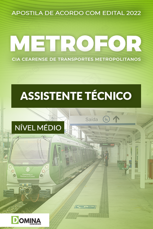 Apostila Concurso METROFOR 2022 Assistente Técnico