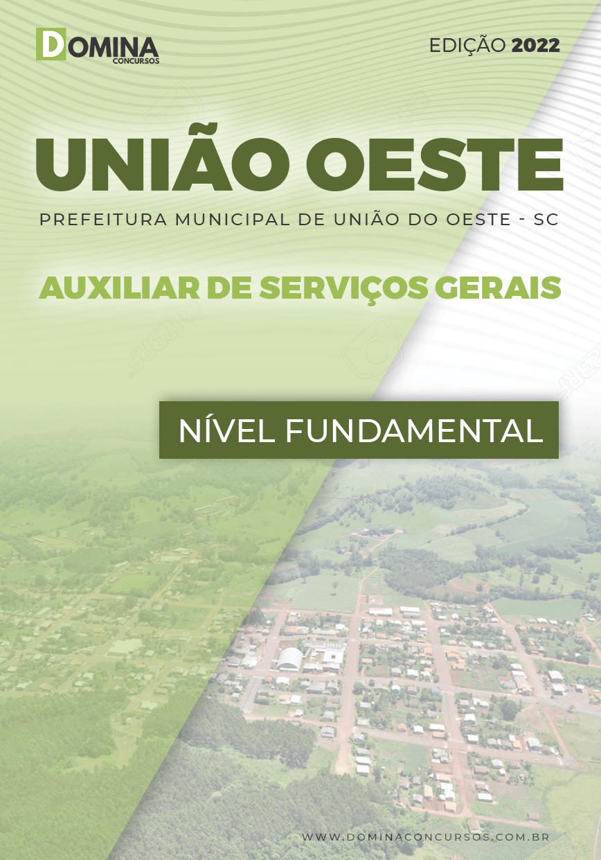 Apostila Pref União Oeste SC 2022 Auxiliar Serviços Gerais