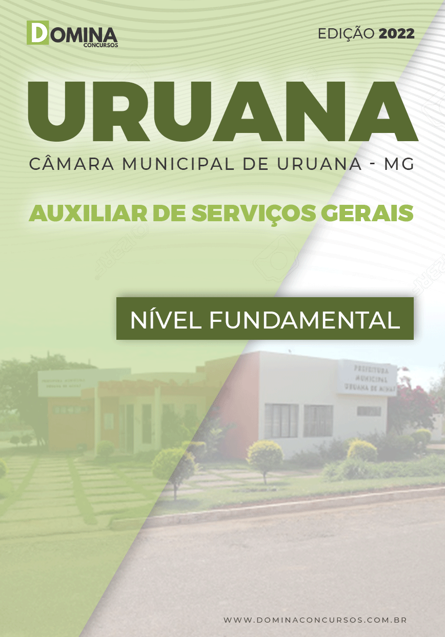 Apostila Câmara Uruana MG 2022 Auxiliar Serviços Gerais